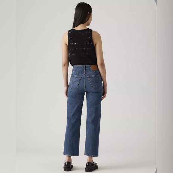 Levi’s Ribcage Straight Leg Women’s Jeans Size 27 Medium Wash - Picture 3 of 10